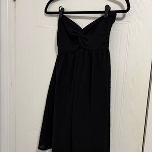 SHEIN Black Strapless Dress